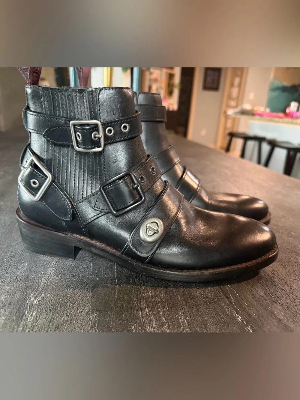 Coach sleek black